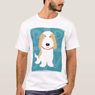 PBGV Cute Cartoon Orange & White Dog T-Shirt