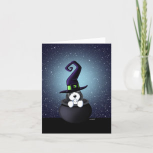 PBGV Dog Halloween Card