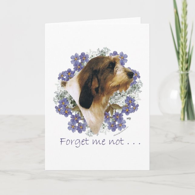 PBGV Forget-Me-Not Card (Front)
