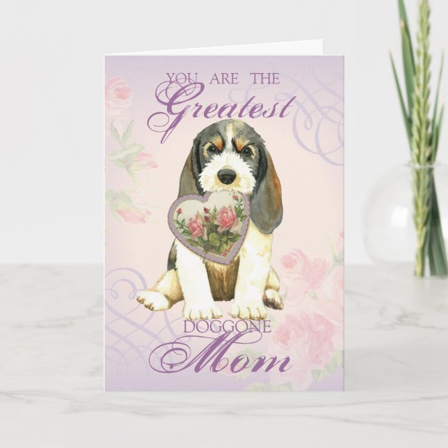 PBGV Heart Mum Card (Front)
