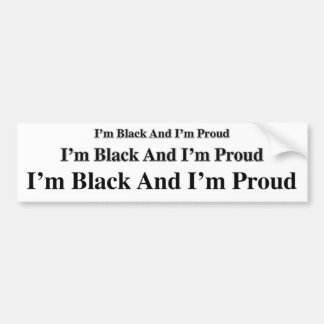 PBI - Black and Proud Bumper Sticker