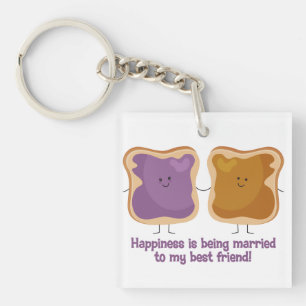 PBJ Married Best Friend Key Ring