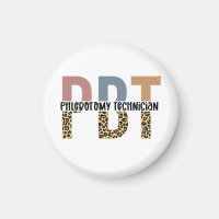 PBT Phlebotomy Technician Leopard Print