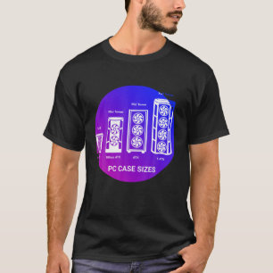 PC Builder - Circular RGB Case Sizes PC Gamer T-Shirt