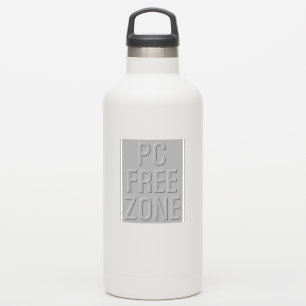 PC Free Zone grey contour sticker