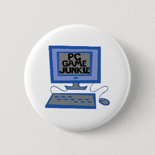 PC Game Junkie 6 Cm Round Badge