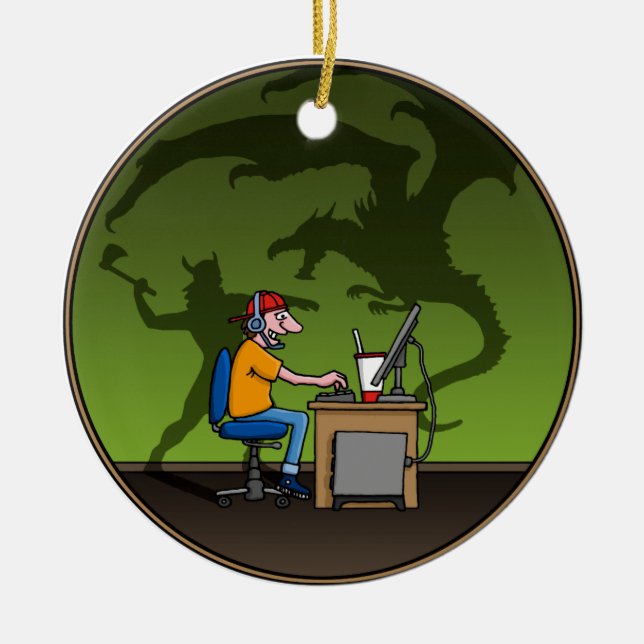 PC Gamer Ceramic Tree Decoration (Front)