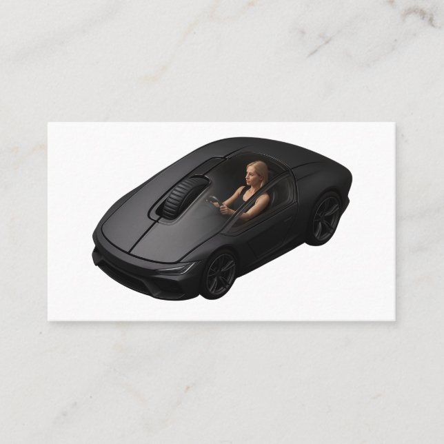 PC Mouse–Car: Click at the speed of a supercar Business Card (Front)