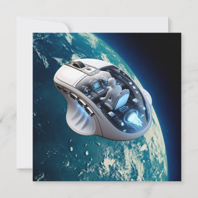 PC Mouse–Spacecraft: Click on Earth Orbit. Invitation (Front)