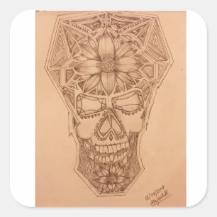 PC-SKuLL Square Sticker