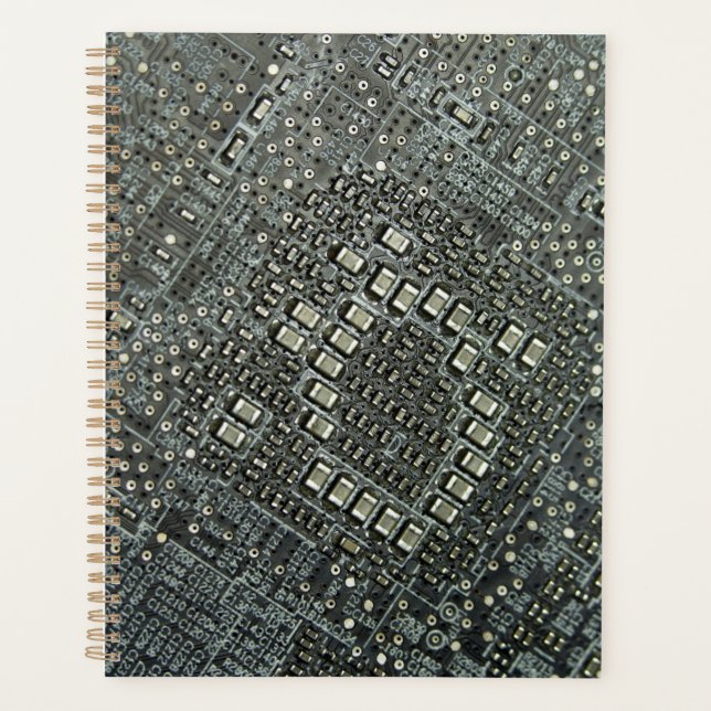 PCB Circuit Design Pattern Notebook Planner (Front)