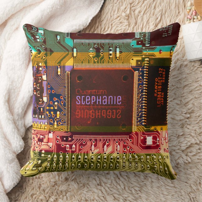  PCB Electronic Printed Circuit Board Personalised Cushion (Blanket)