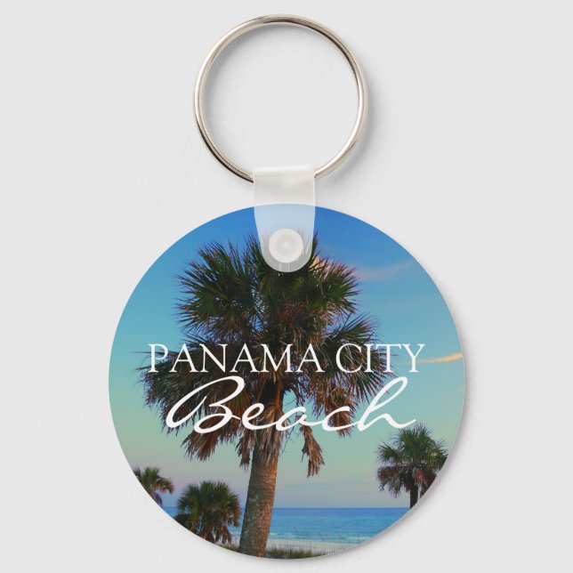 PCB Panama City Beach Florida Value Keyring (Front)