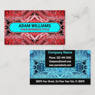 (PCB) Printed Circuit Board (Electronic Computer)  Business Card