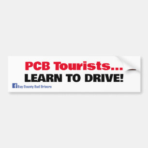 PCB Tourists - Learn to Drive Bumper Sticker