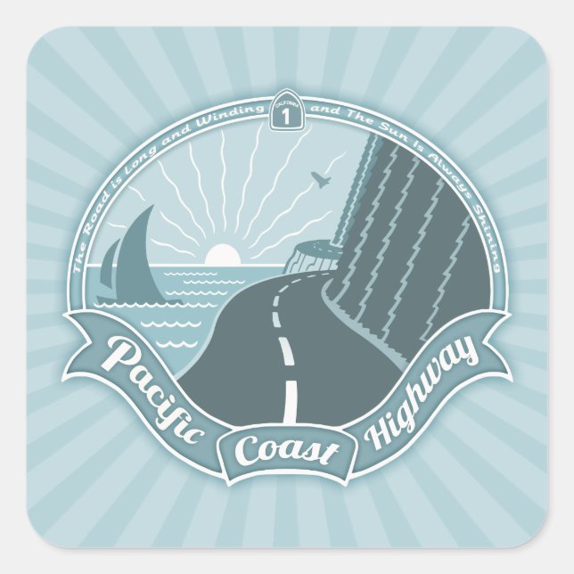 PCH Winding Shining Square Sticker (Front)