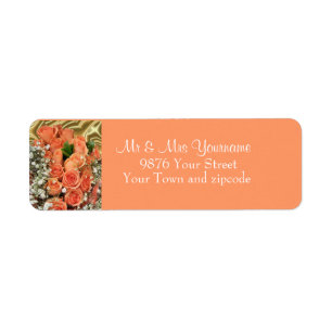 PchRosesAddressLable-customise Return Address Label