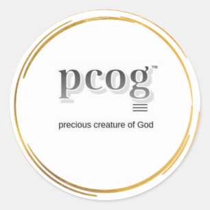 pcog WHISPY GOLD CIRCLES stickers no scripture