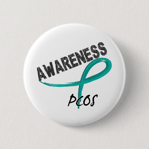 PCOS Awareness 3 6 Cm Round Badge