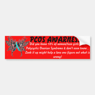 PCOS AWARNESS BUMPER STICKER