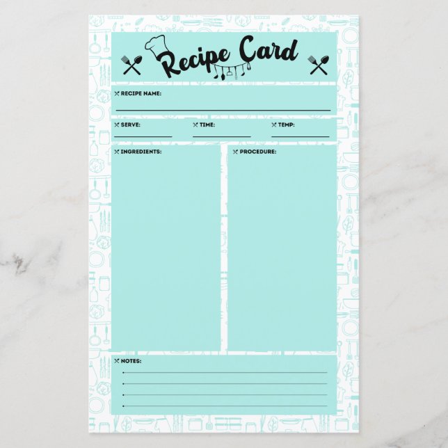 PCOS Friendly Recipe Card (Front)
