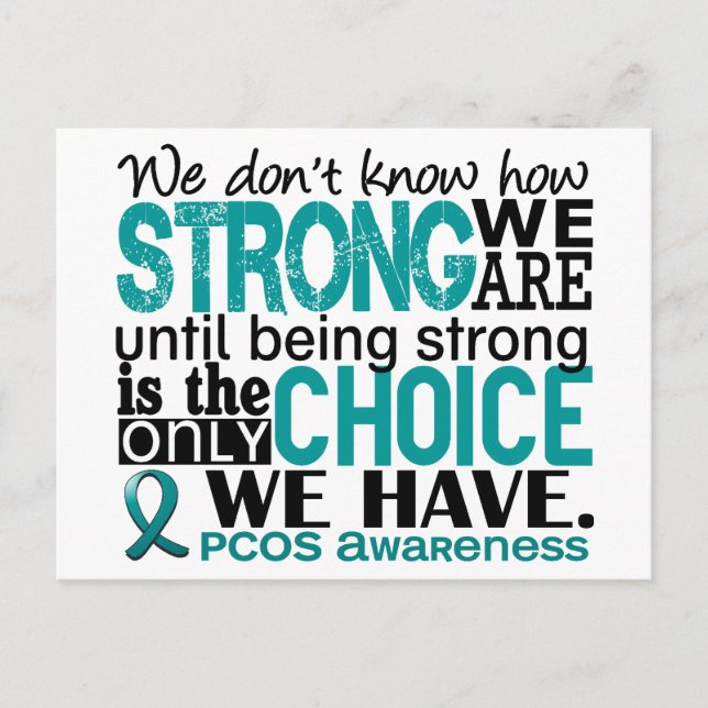 PCOS How Strong We Are Postcard (Front)