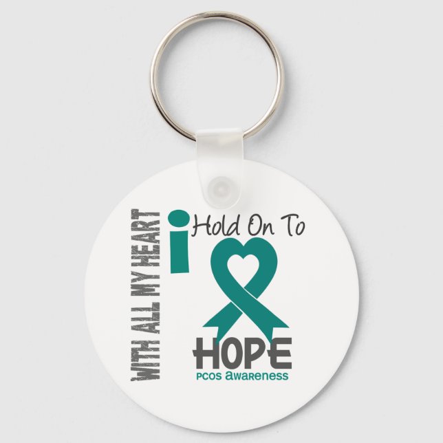 PCOS I Hold On To Hope Key Ring (Front)