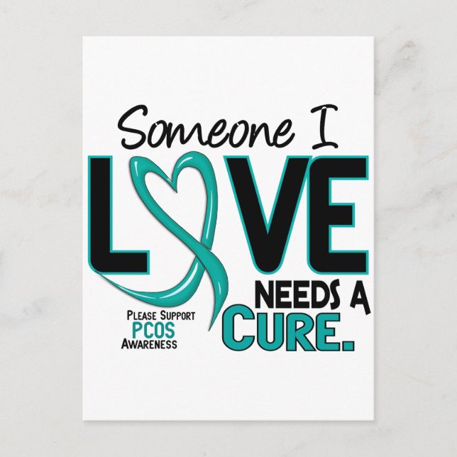 PCOS Needs A Cure 2 Postcard (Front)