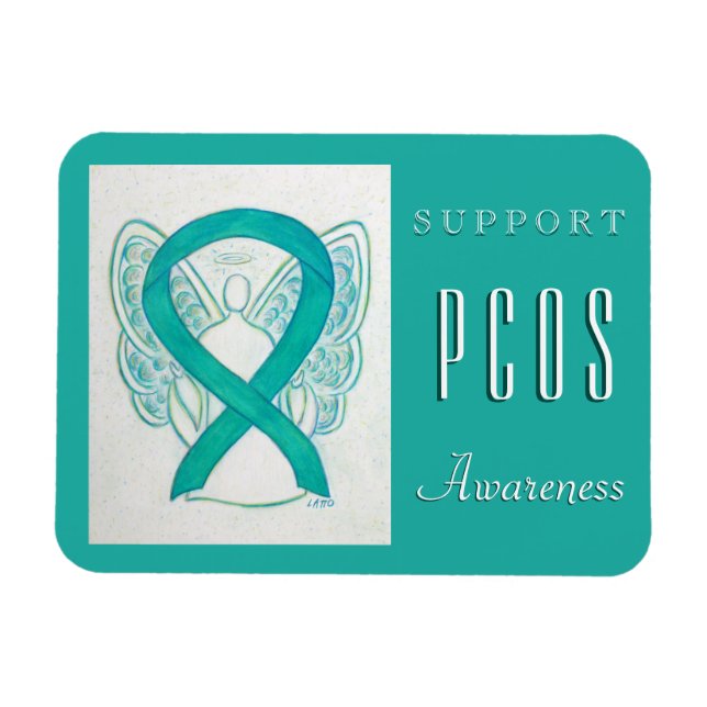 PCOS Polycystic Ovarian Syndrome Awareness Magnets (Horizontal)