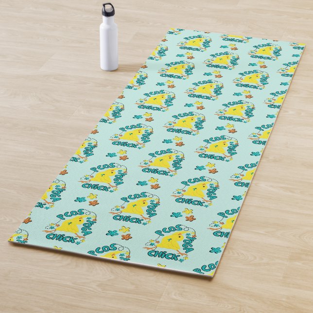 PCOS Yoga Chick Polycystic Ovary Syndrome Teal  Mat (In Situ)