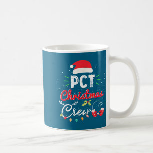 Pct Christmas Crew Fun Patient Care Tech Matching  Coffee Mug