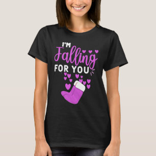PCT CNA Nurse I'm Falling for You Happy Valentines T-Shirt