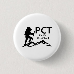 PCT  -  Pacific Crest Trail 3 Cm Round Badge