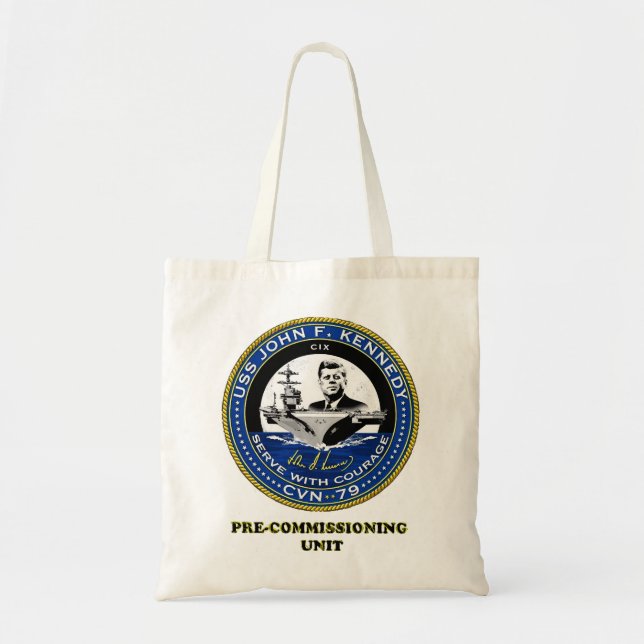 PCU John F Kennedy Patch for Light Colours  Tote Bag (Front)