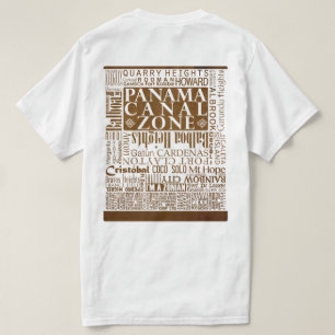 PCZ Locations on Old Paper w/ Border T-Shirt