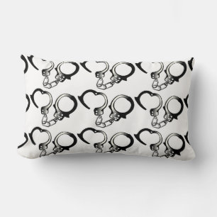 PD Police Law Enforcement Academy Grad Lights CUFF Lumbar Cushion