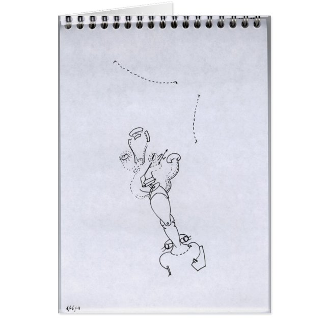 PDD34 Small Weak Drawings Surreal Leg Face Doodles (Front)