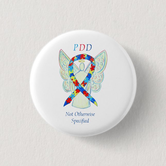 PDD-NOS (Not Otherwise Specified) Angel Ribbon Pin (Front)
