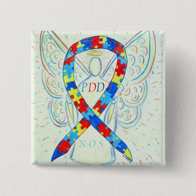 PDD-NOS (Not Otherwise Specified) Angel Ribbon Pin (Front)