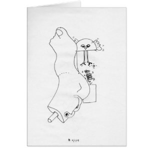 PDD Small Weak Drawings Bird Prosthetic Foot Card