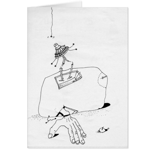 PDD Small Weak Drawings Toaster Doodles card (Front)