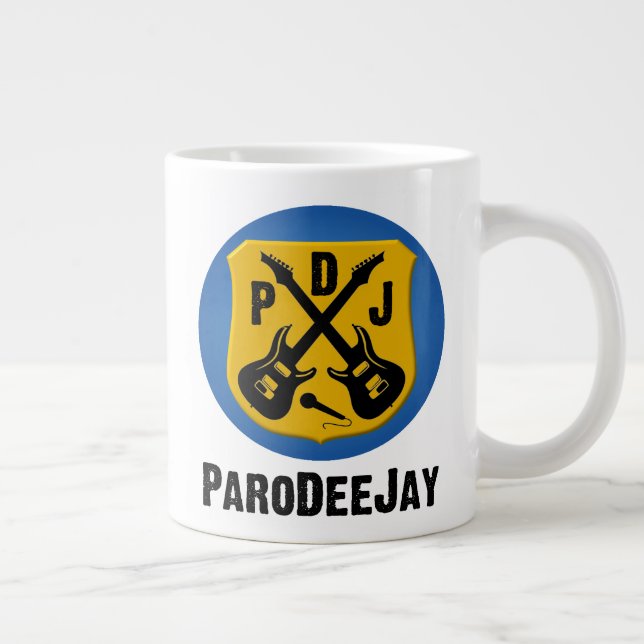 PDJ Jumbo Mug (Round Logo) (Right)