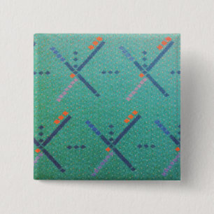 PDX Airport Carpet 15 Cm Square Badge