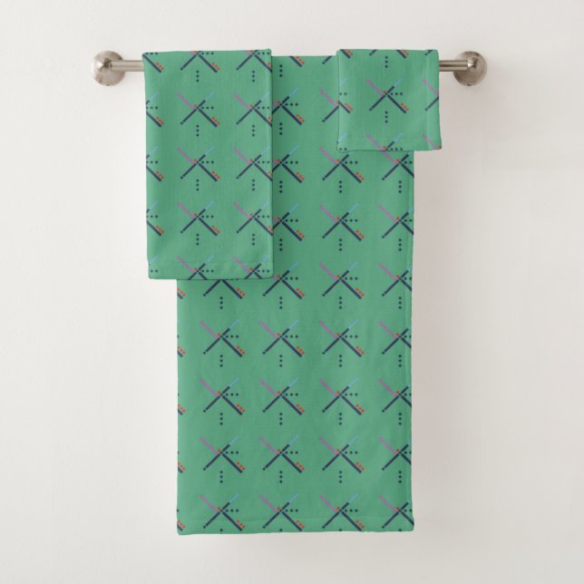 PDX Airport Carpet Bath Towel Set (Insitu)