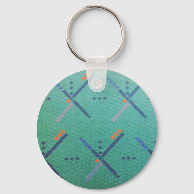 PDX Airport Carpet Key Ring (Front)