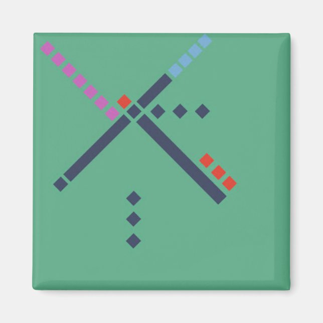 PDX Airport Carpet Magnet (Front)