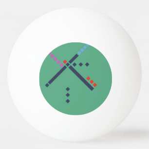 PDX Airport Carpet Ping Pong Ball