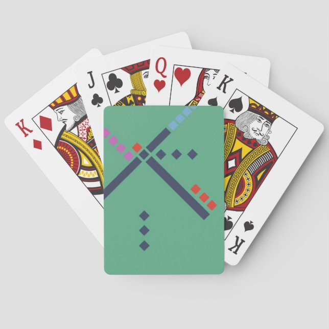 PDX Airport Carpet Playing Cards (Back)