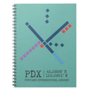 PDX Airport Carpet PORTLAND Notebook