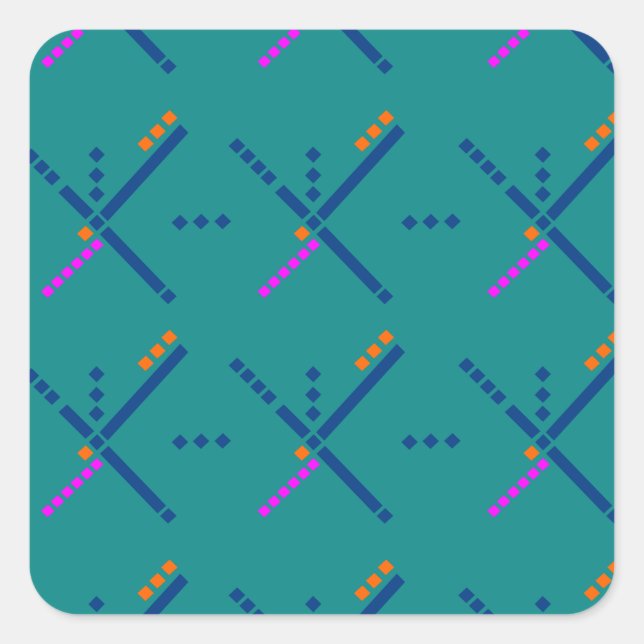 PDX Portland Airport Carpet Square Sticker (Front)